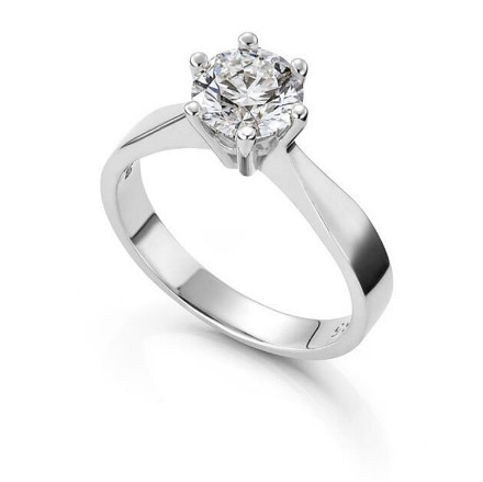 Forlovelsesring Margrete med Oval Lab Grown diamant i 1,00 ct og River (D) -VS1 - LAB16116100RVHV Forlovelsesring Margrete med Oval Lab Grown diamant i 1,00 ct og River (D) -VS1 - LAB16116100RVHV