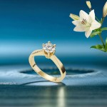 Forlovelsesring Margrete med Lab Grown diamant i 0,70 ct og River (D) -VS1 - LAB1611670RVGU