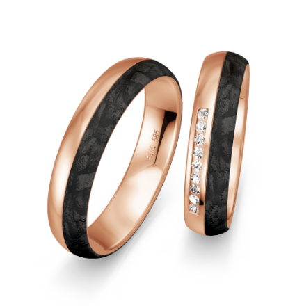 Gifteringer med carbon, diam. 0.108 ct, 5 mm. Carbon - 4981454 Gifteringer med carbon, diam. 0.108 ct, 5 mm. Carbon - 4981454