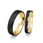 Bilde av Gifteringer med carbon, diam. 0.153 ct, 5 mm. Carbon - 4981464
