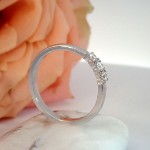 Iselin alliansering 585 / 14 karat hvitt gull med 0.05 ct. TW-Si - 8503070