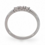 Iselin alliansering 585 / 14 karat hvitt gull med 0.10 ct. TW-Si - 8503010