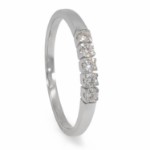 Iselin alliansering 585 / 14 karat hvitt gull med 0.15 ct. TW-Sl - 8505030