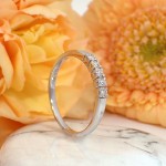 Iselin alliansering 585 / 14 karat hvitt gull med 0.15 ct. TW-Sl - 8505030