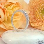 Iselin alliansering 585 / 14 karat hvitt gull med 0.15 ct. TW-Sl - 8505030