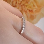 Iselin alliansering 585 / 14 karat hvitt gull med 0.15 ct. TW-Sl - 8505030