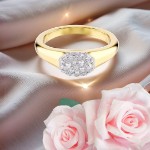 Swarovski ring Dextera ring Mixed cuts, White, Gold-tone plated - 5732854