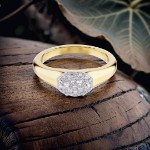 Swarovski ring Dextera ring Mixed cuts, White, Gold-tone plated - 5732854