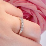 Diamantring Iselin med 5x0,05 ct TW-Si-8505050