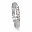 Iselin alliansering 585/14 karat hvitt gull med 5x0.10 ct TW-Si