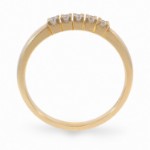 Iselin alliansering 585/14 karat gult gull med 5x0.03 ct TW-Si - 85050300