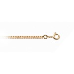 Panser herre kjede i forgylt sølv, 45 cm - 21-G100-45