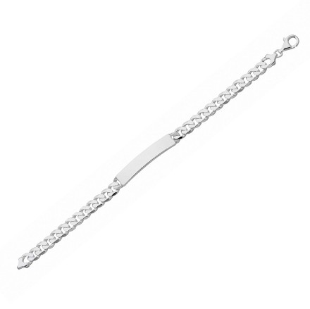 Panser herre armbånd i sølv med plate. Svedbom - 11-GLB100-18 Panser herre armbånd i sølv med plate. Svedbom - 11-GLB100-18