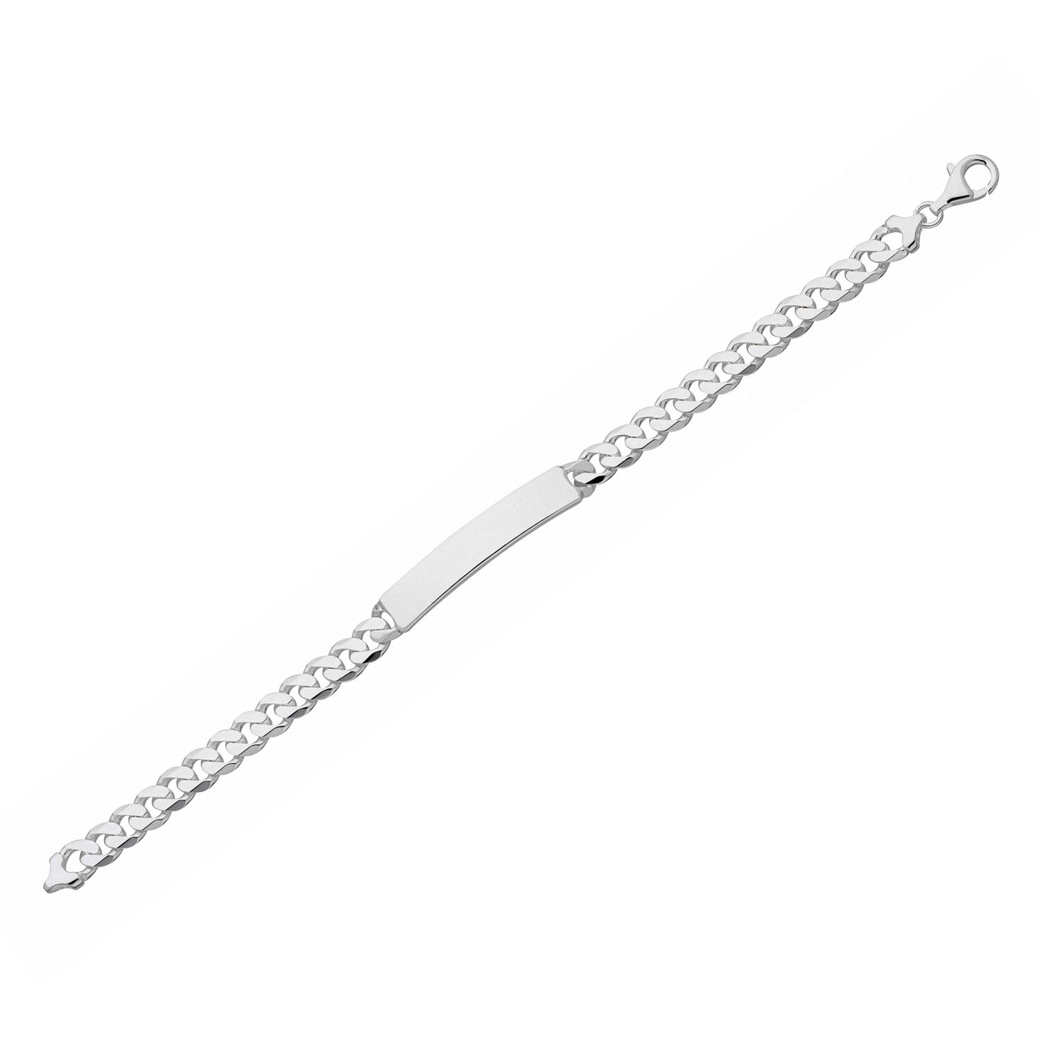 Panser herre armbånd i sølv med plate. Svedbom - 11-GLB100-19