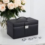 Smykkeskrin 325x210x180mm  sort - 3463517