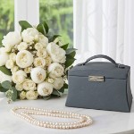 Smykkeskrin, grå, 280x190x180 mm - 3463547