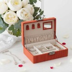 Smykkeskrin, oransje, 240x160x80 mm - 3463823