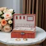 Smykkeskrin, oransje, 240x160x80 mm - 3463823