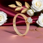 Forlovelsesring med Lab Grown diamant 0,40 ct D-VSi 14kt gult gull. Diona - 180010400LAB