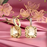 Swarovski øredobber Millenia drop earrings Mixed cuts, Caramel, Gold-tone plated - 5725744