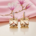 Swarovski øredobber Millenia drop earrings Mixed cuts, Caramel, Gold-tone plated - 5725744