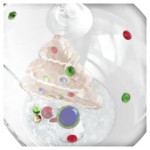 Swarovski figurer Holiday Cheers Tree and Snowman Ball Ornament - 5701509