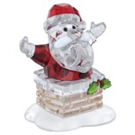 Swarovski figurer Holiday Cheers Santa Claus and Chimney - 5701507