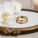 Gullring med zirkonia stener - coc5001179