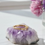 Gullring med zirkonia stener - coc5001179