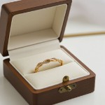 Gullring med zirkonia stener - coc5001179