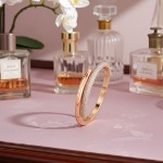 Swarovski armbånd Dextera bangle Magnetic closure, White, Rose gold-tone plated - 5692267