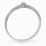 Diamantring forlovelsesring i hvitt gull 0,03 ct W-Si