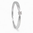 Diamantring forlovelsesring i hvitt gull 0,03 ct W-Si Diamantring forlovelsesring i hvitt gull 0,03 ct W-Si