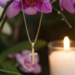 Kors i gult gull 14kt, lengde 23 mm - 0184584