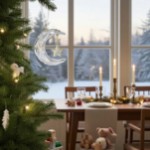 Swarovski figurer Holiday Magic Moon Ornament - 5686616