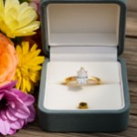 Forlovelsesring med dråpeformet slip Lab Grown diamant - 0,70 ct River - VS - 200626