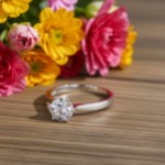 Forlovelsesring Margrete med Oval Lab Grown diamant i 1,50 ct og River (D) -VS1 - LAB16116150RVHV