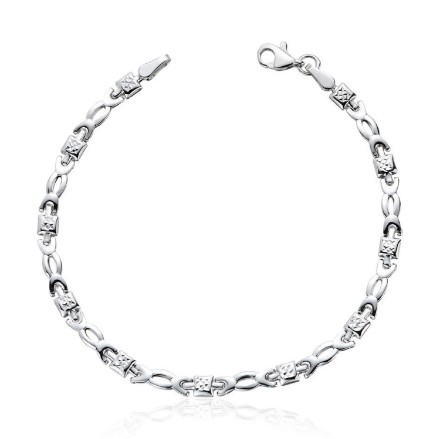 Armbånd i hvit gull 14kt, 19 cm - 16481 Armbånd i hvit gull 14kt, 19 cm - 16481