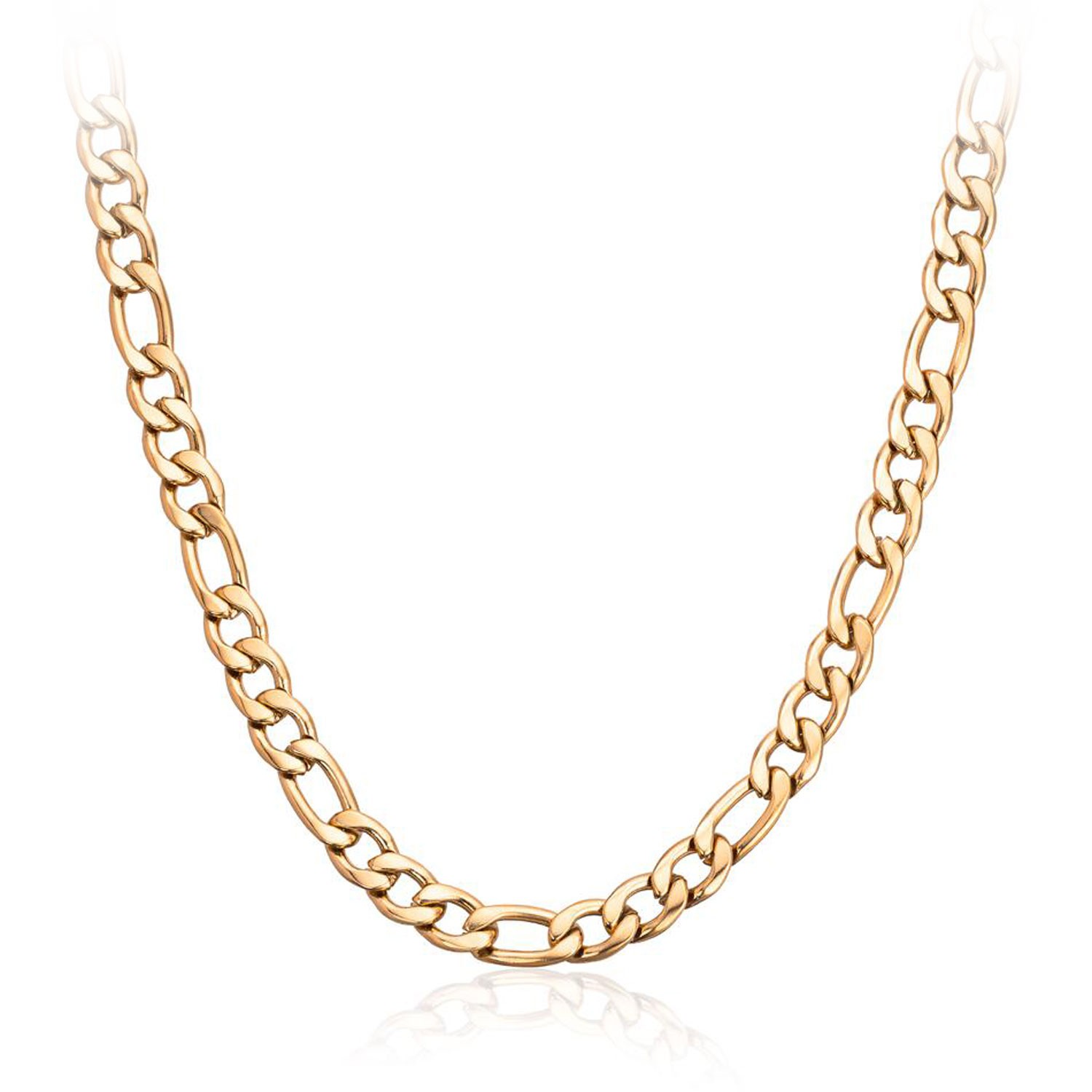 Kjede SANDER i stål forgylt, 4,5 mm /50 cm - 50044