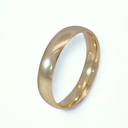 Giftering i gult gull 14kt, 4 mm, modell 167. RUBIN - 1240 Giftering i gult gull 14kt, 4 mm, modell 167. RUBIN - 1240