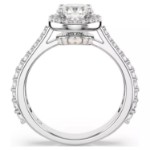 Swarovski ring Una Angelic Round cut, White, Silver-tone finish - 5717930