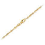 Armbånd Singapore i gult gull 14kt, 17 cm - 18GU2217