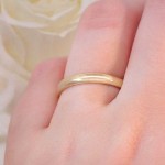 Gifteringer i gult gull 14kt,3 mm. RUBIN modell 803 -1430