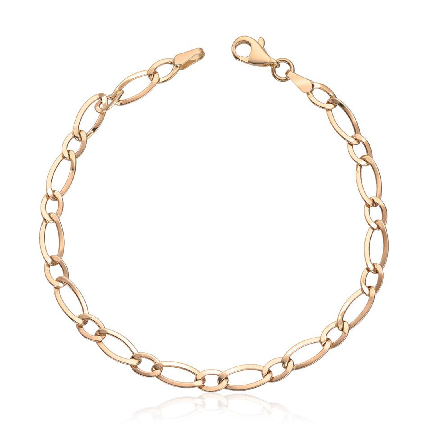 Armbånd i gult gull 14kt, 20.3 cm - 17012