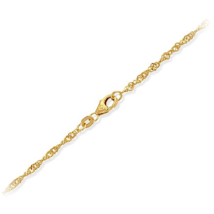 Kjede Singapore i gult gull, 2,2 mm /45 cm - 18GU2245 Kjede Singapore i gult gull, 2,2 mm /45 cm - 18GU2245