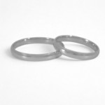 Giftering i hvitt gull 14kt, 3 mm. RUBIN modell 167 - 1330