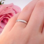 Giftering i hvitt gull 14kt, 3 mm. RUBIN modell 167 - 1330