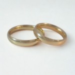 Giftering i gult gull 14kt, 4 mm. RUBIN modell 803 – 1440