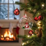 Swarovski figur Holiday Cheers Santa Claus Ball Ornament - 5596382