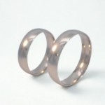 Gifteringer i hvitt gull 14kt, 5 mm. RUBIN modell 167 -1350